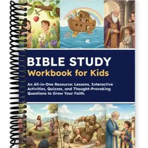 Kids Bible Study Workbook & Notebook: Bible Lessons, Fun Activities, Quizzes, and Reflective Questions to Deepen Your Christian Faith | Spiral Bound