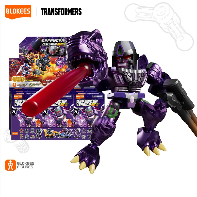 Blokess Transformers Defender Version 06 Brutal Fang Officially Licensed Model Kits for Fans Aged 8 and Up The probability of hidden items is 1/144