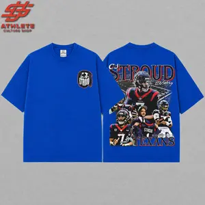 [LEO] C. J. Stroud 7 Premium Acid Washed Cotton T-Shirt, Texans Nation Apparel, Texans Football Fans Streetwear Tee, Gift For Football Fan Graphic Tee T-Shirt