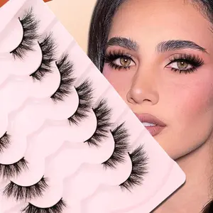 Natural Silk 3D False Eyelashes, Soft and Easy to Wear, Dense D Curl for a Natural Look, Comfortable Eyelash Extension Products, Cosmetic, Lightweight Natural Eyelashes