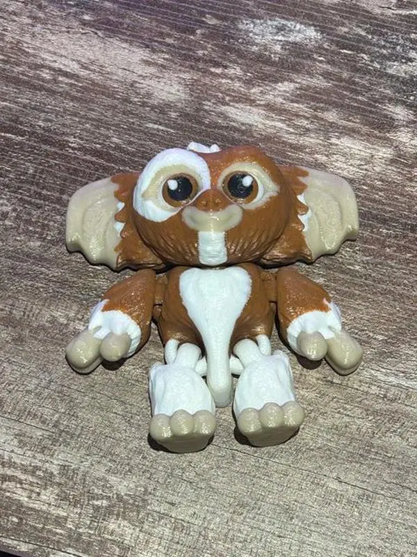 3d Printed Flexi Gremlins Gizmo, Spike (3D Printed, Articulating, Decor)