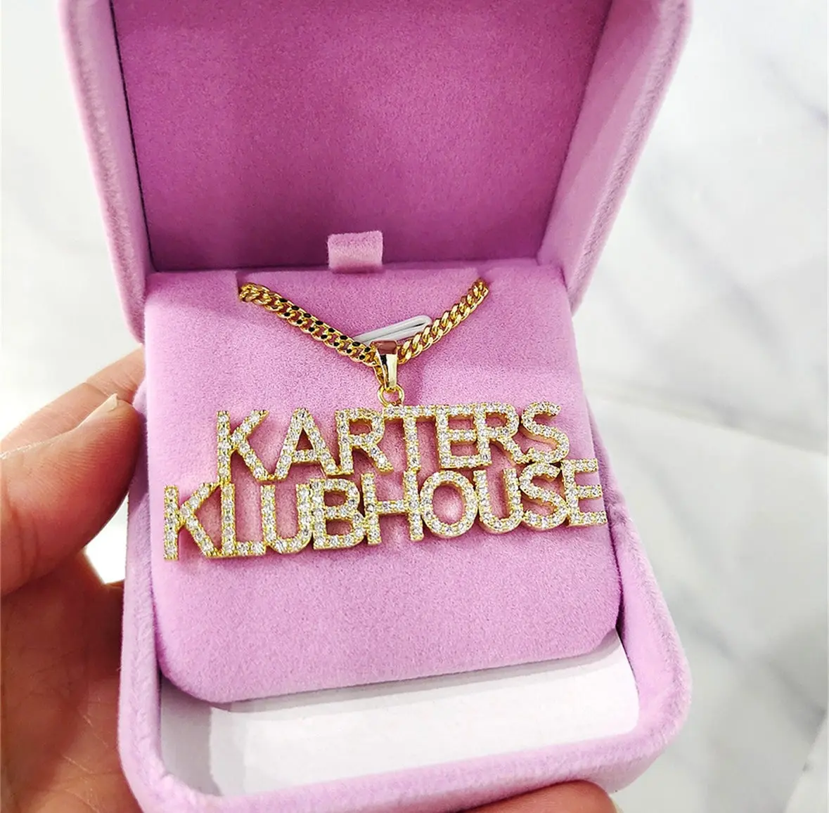 Custom Zirconia Name Chain