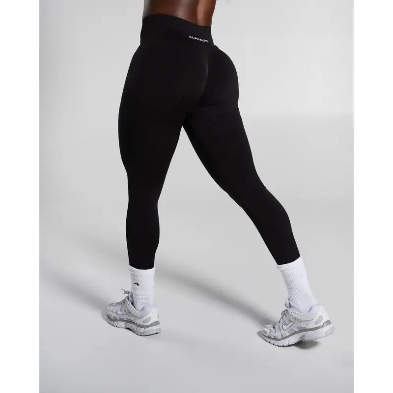 Alphalete Women's Pump Mid Rise Legging - Workout Leggings, 25" Inseam, Seamless, Butt Scrunch, Glute Lifting, High Compression, Tummy Control, Leggings