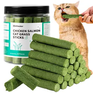 Cat Grass Stick Cat Trearts Delicious Cat Snacks Cat Meals Cat Chew Toys Cat Food Supplies cat grass treat hairball removal control snack stick hair  ball oral health