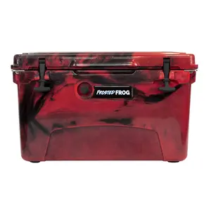 Frosted Frog 45 QT Camo Cooler - Camo Red Cooler, 45 Quart