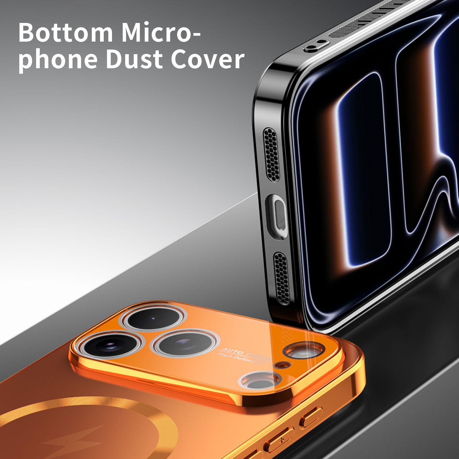Plating Magnetic MagSafe Case for iPhone 17 16 15 14 13 Pro Max Wireless Charging Shockproof Cover