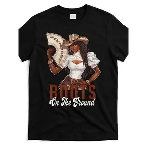Summer t Shirts linedance OG Men's Vintage Western Graphic T-Shirt - Retro Cowgirl "Boots on the Ground" Design Golf Gift T-Shirt For Men and Women