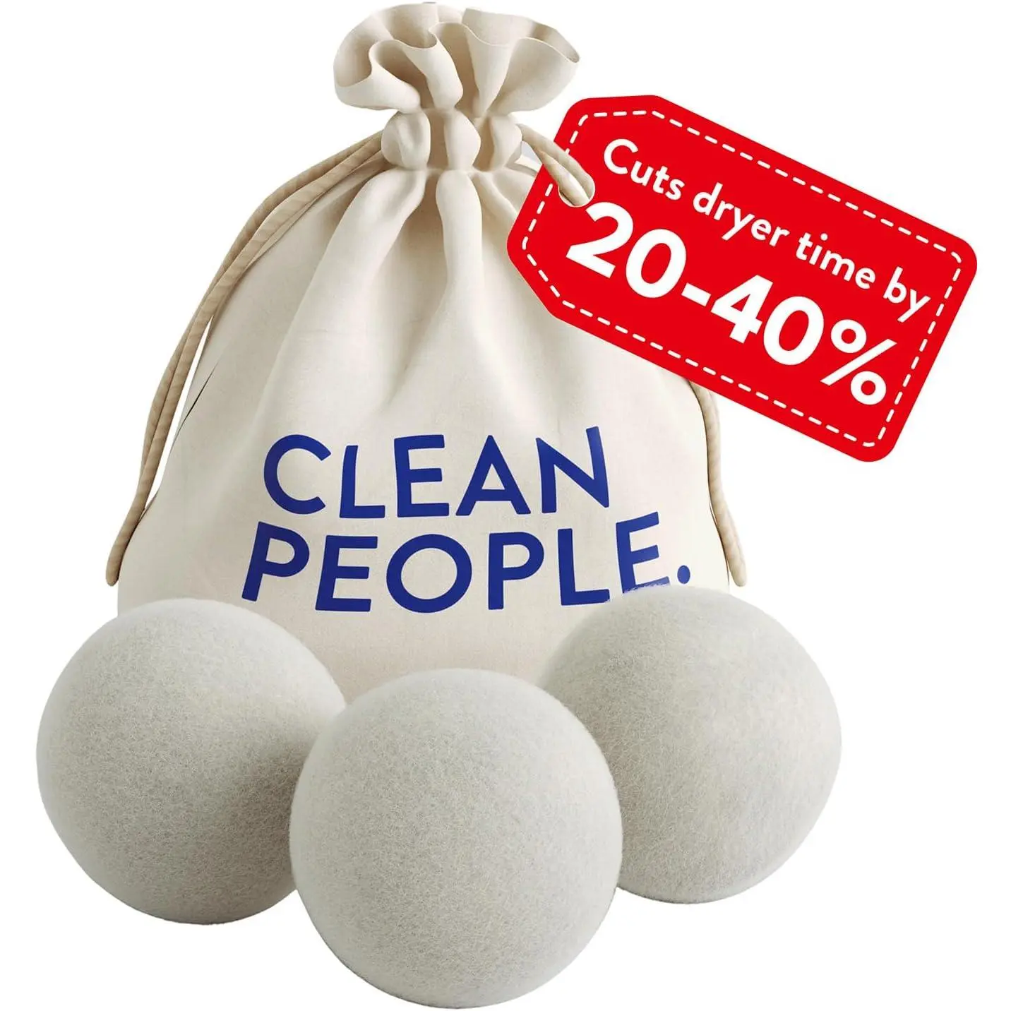 100% New Zealand Wool Dryer Balls - 3 Pack Laundry Accessories, Fabric Softener, Anti-Static, Lint-Free, Odorless, Reusable Laundry Tool