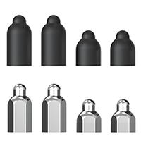 Long & Short Silicone Caps and Metal Prongs