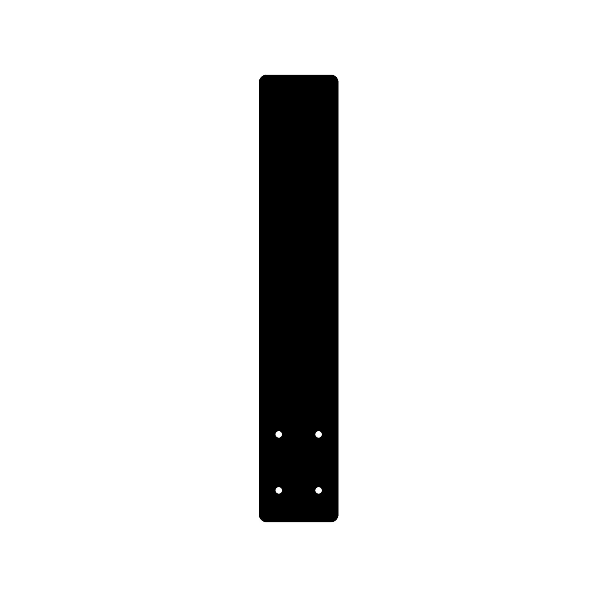 Pillars Customs Flat Countertop End Mount Support Bracket