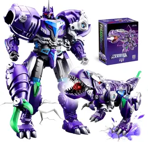 Transforming Toys Figures-Robot Toys for Boys, Action Figure for Kids Birthday Dinosaur Toys for Kids 8-14, ABS Metal Texture-Part of Alloy