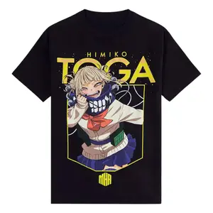 My Hero Academia Toga Jumbo Print T-Shirt, Vintage Graphic Tee, My Hero Academia Shirt, Toga, Anime Love Fans, Unisex, Crewneck, Cotton, Menswear Tops