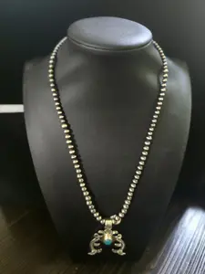 Navaho Pearl with Naja and Turquoise Necklace