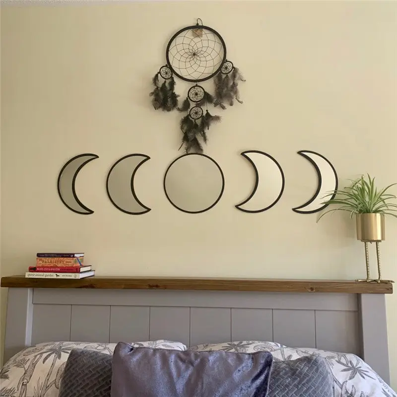 LunaGlow Vanity Makeup Mirror, Minimalist Home Decor, Dresser Mirror for Room Decor