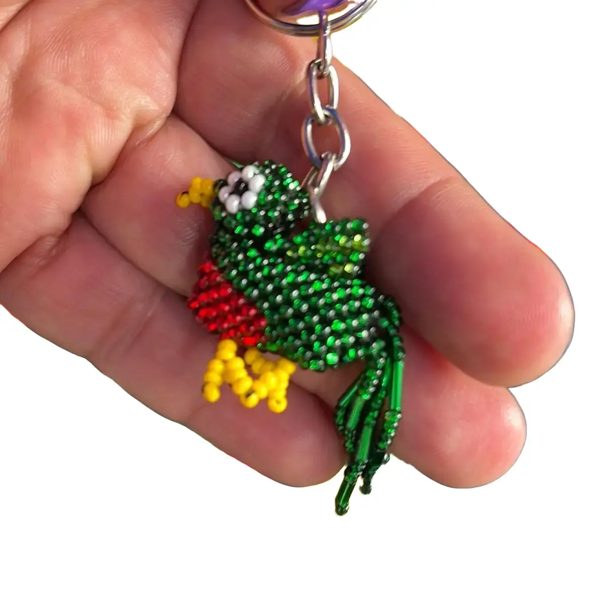 Hand made mini quetzales keychains