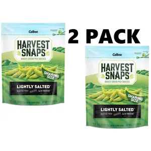 2 Pack Harvest Snaps Snack Crisps Lightly Salted 8.5oz (pack of 2)