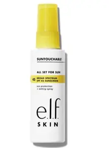 E.L.F Suntouchable All Set for Sun SPF 45 [makeup] + [spray] +[sunscreen]