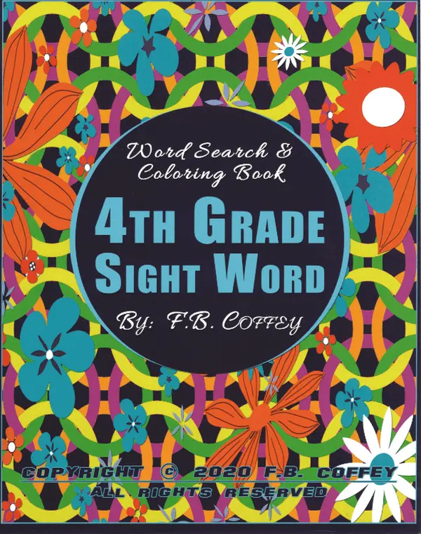 4th Grade Sight Word: Word Search and Coloring E-Book