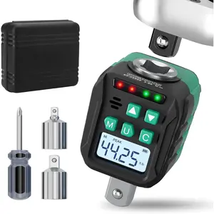 1/2-Inch Digital Torque Adapter, 2.21-44.25 Ft.lb/3-60 N.m,  Torque Wrench Converter with +-2% Accuracy, Preset Function, Data Storage, 3/8" & 1/4" Adapter for , ,