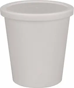 Dynalon Labware 7.7 oz Disposable Container PPCO, White, 2-3/4" High x 2-3/4" Diam, 3/4" Cap 454405