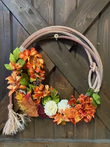 western lariat fall wreath