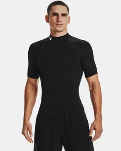 Under Armour HeatGear® Compression Men's Mock Short Sleeve Activewear Workout Rash Guard Under Armour HeatGear® Compression Men's Mock Short Sleeve Activewear Workout Rash Guard