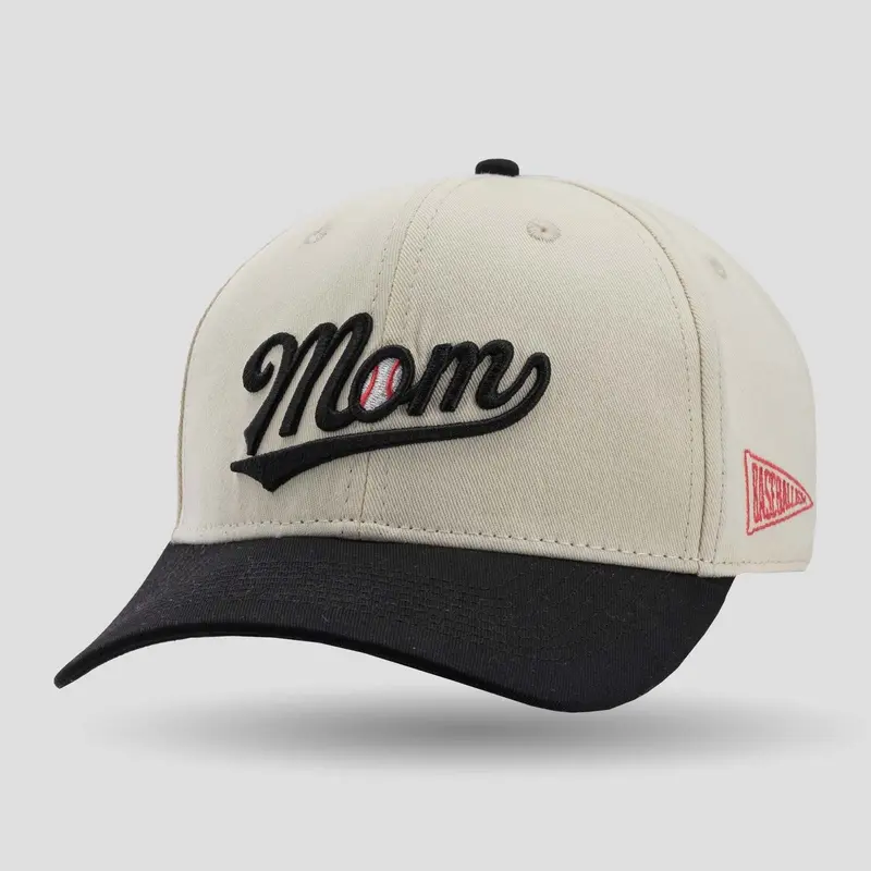 Baseball Mom Shallow Crown Fan Cap, Casual Sports Hat - Durable, Universal, Breathable, Adjustable Plain Fashion Accessory