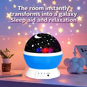 Starry Night Light Projector 360° Rotatable with 9 Color Modes Moon & Stars USB Powered for Romantic Bedrooms Festivals Camping Parties Mother's Day Gift,graduation leis
