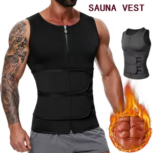 Men Sauna Vest  Waist Trainer Vest  Sauna Sweat Vest Compression Undershirt Shapewear Workout Tank Tops