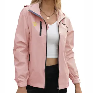 Women's Waterproof Rain Jacket Lightweight Outdoors Windproof Full Zip Hooded Raincoat Windbreaker Womenswear Tops Comfort Outerwear