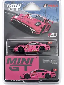 Mini GT Roxy Porsche 911 GT3 R #77 AO Racing 2024 IMSA ROAD AMERICA