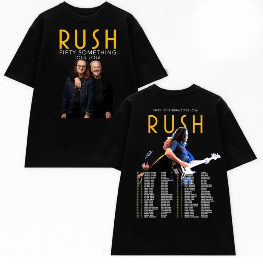 Rush Concert 2026 Shirt, Lifeson Lee Nilles Tribute Tee, Fifty Something Tour Merch For Rock Fans, music lover gift, concert tour tee, gift for fan