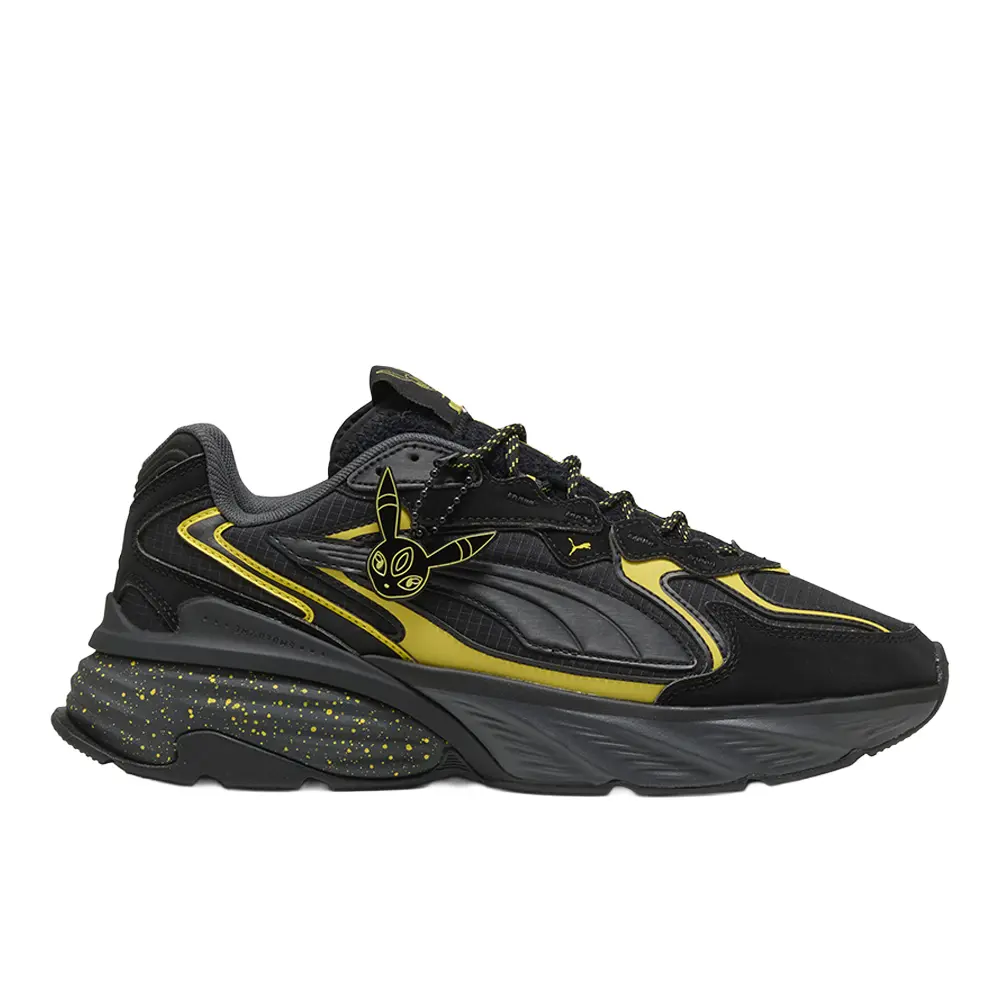 PUMA Mens X Pokemon Fade Nitro Umbreon Lace Up Sneakers Shoes Casual - Black