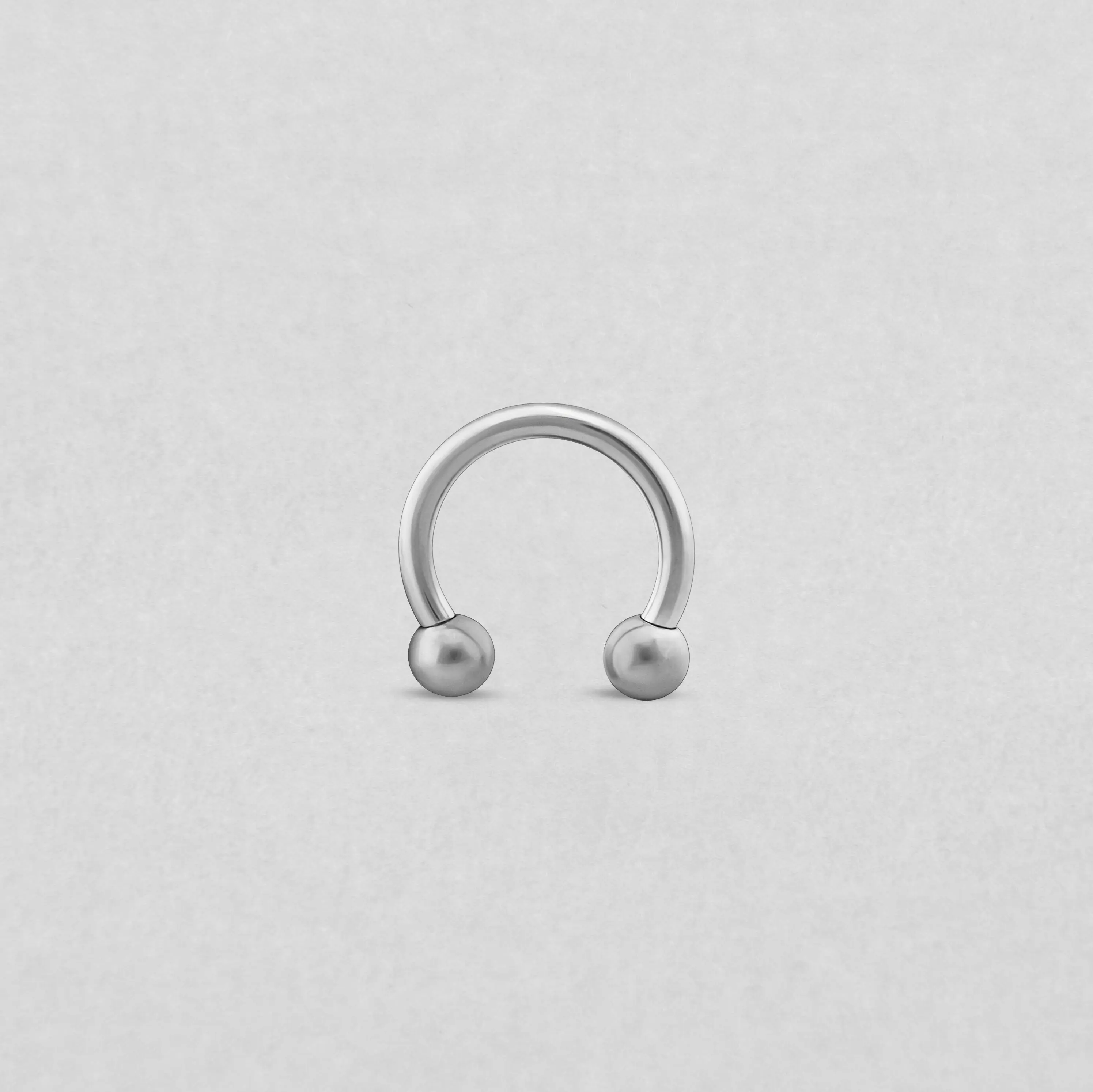 CIRCULAR BARBELL SILVER