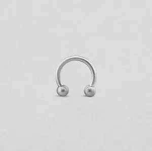 CIRCULAR BARBELL SILVER