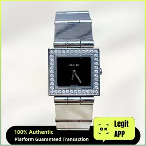 Gucci Vintage 25mm Quartz - Black Dial & Stainless Steel Bracelet Ladies Watch 11892040