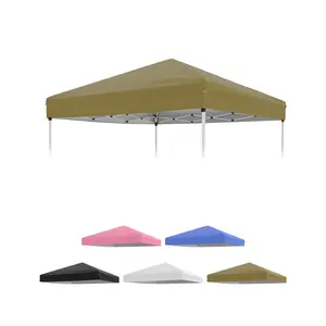 10x10 FT Canopy Replacement Top Cover, Silver Coated with Waterproof & UV Protection, Pop Up Tent Sun Shade for Outdoor Patio Garden, Top Only