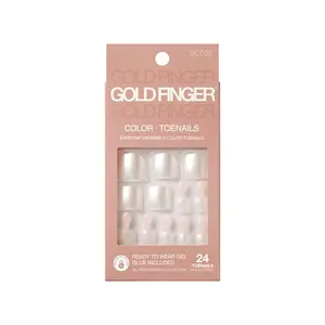 Gold Finger Solid Colors Toenails - Wonderstruck