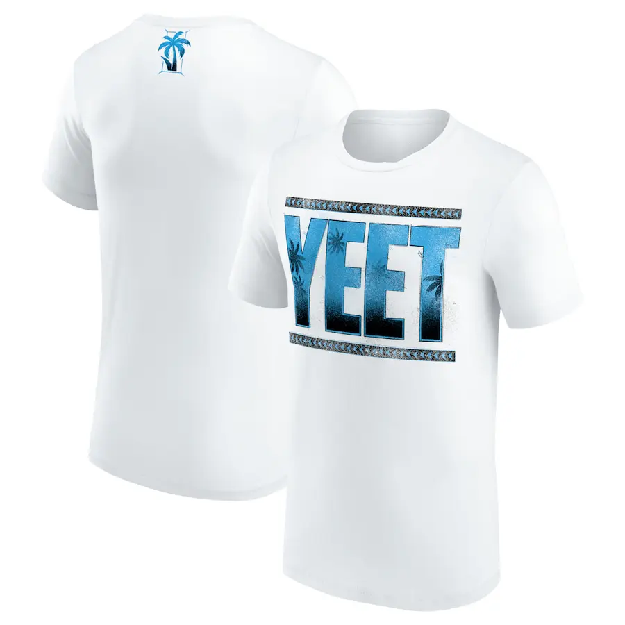 Men's White Jey Uso Yeet T-Shirt Professional Wrestler Tee For Man and Woman Unisex T-Shirt, Hoodie, Sweatshirt Menswear Fitted