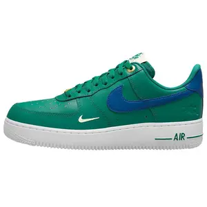 Nike Air Force 1 Malachite Low-Top Leather Sneakers for Men in Peacock Green Verifiable, with credentials and supporting global authentication