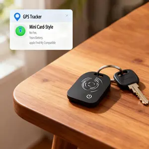 Card-Style GPS Tracker – Works with Apple Find My, 1-Year Battery, No Monthly Fee | Track Car, Bag, Wallet & Kids(ios Only)