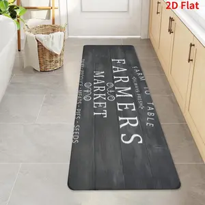 Wood grain printed floor mat 40x120cm Runner Rug Washable Hallway Runner Rug Non-Slip Soft Printed Kitchen Runner for Hallways, Modern Floor Carpet for Entryway Bedroom Hall Indoor
