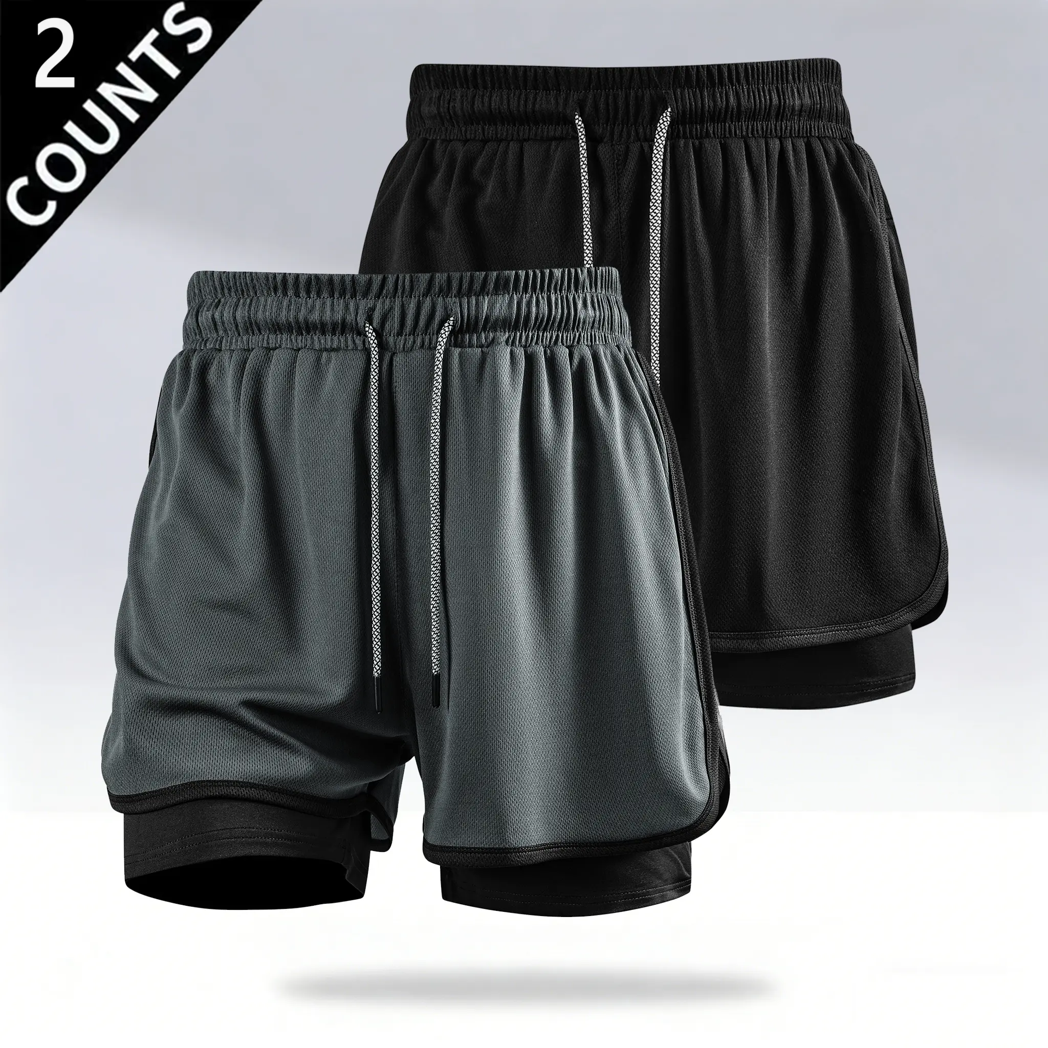 2-Pack: Black + Dark Gray
