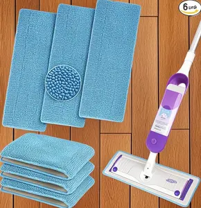 Reusable Mop Pads Microfiber Replacement for 13 Inch Spray Mop Machine Washable Dry Wet Use for Hardwood Tile Laminate Floors Outdoorfun