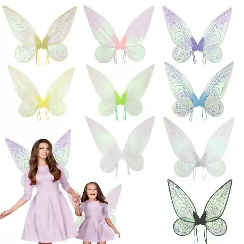 Festival Party Performance Props, Fairy Tale Cosplay Wings Set, Elf Ears Flower Crown, Role Play Costume Accessories, Themed Headwear