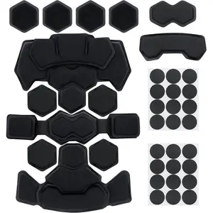 Tactical Airsoft Helmet Pads, Internal Memory Foam Protective Cushion Buffer Pad Liner System Accessories for Fast MT MICH IBH AF ACH Helmet