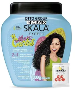 SKALA Mais Cachos Hair Type 3ABC - Eliminate Anti Frizz, For Curly Hair -2 in 1 Conditioning Treatment Cream and Cream To Comb 100% VEGAN 35.2 Oz (1 Pack) Conditioner Haircare Shampoo Comfort