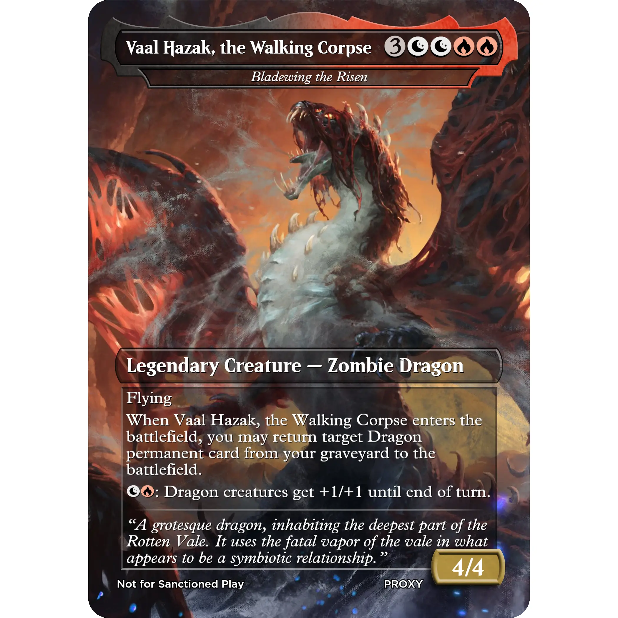 Vaal Hazak, the Walking Corpse (Bladewing the Risen) - MTG PROXY Video Games/Monster Hunter