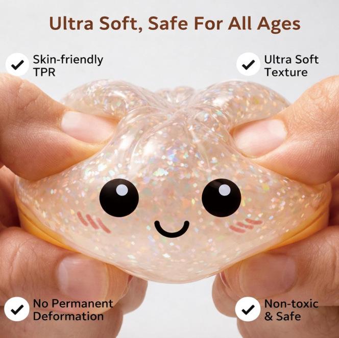 Blind box sticker set dumpling-shaped slow-rebound toy | Soft TPR material, random styles stress-relief toy—a surprise stress-reliever and a great gift for holiday exchanges