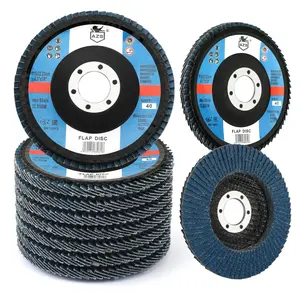 10 Pack Flap Discs 4 1/2 for Angle , 7/8" Grinding Wheel 40 Grit, Type 29 Zirconia Grinding Disc for  Metal Sanding